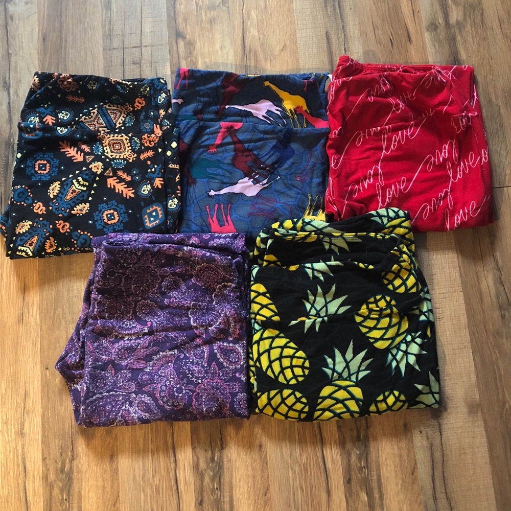 5 pairs Lularoe TC leggings